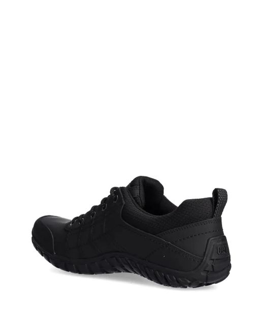 Caterpillar Black Instruct Lace-Up Panelled Sneakers for men