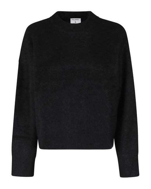 Filippa K Black Pull À Encolure Ronde