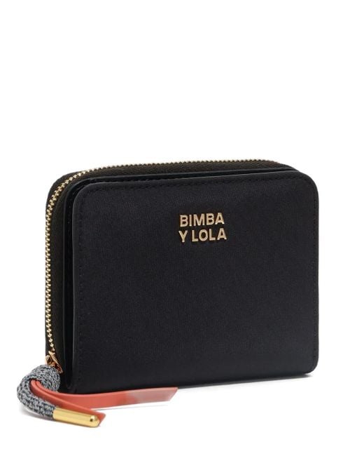 Cartera con borla y cremallera Bimba Y Lola de color Black