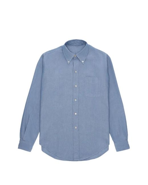 Fortela Blue King Chest-Pocket Shirt for men