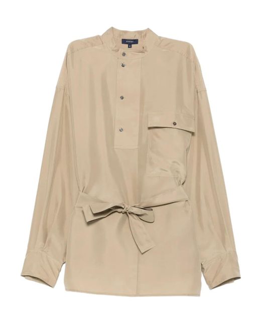 Soeur Glasgow シルクブラウス Natural