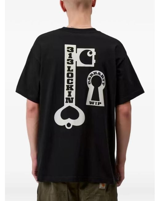 Carhartt Black Locked Round-Neck T-Shirt for men