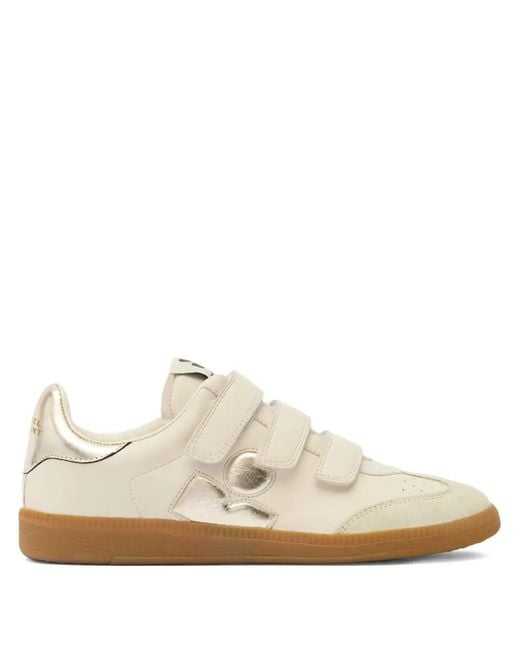 Isabel Marant White Beth Leather Sneakers