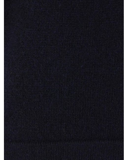 Allude Blue Three-Button Polo Shirt