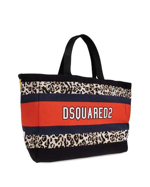 DSquared² Red Wild2 Tote Bag