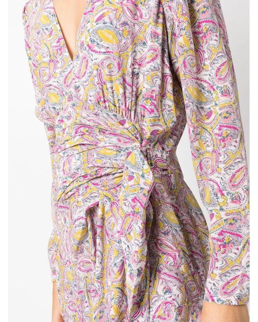 IRO Pink Taro Short Wrap Dress