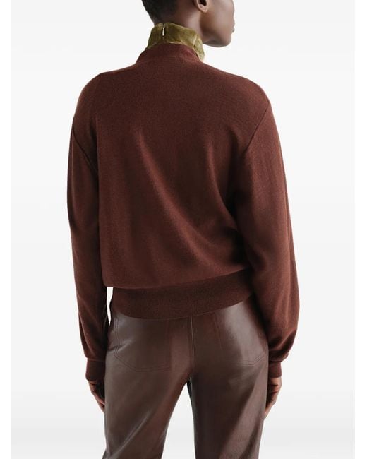 Lemaire Brown Trompe-L'Œil Cardigan