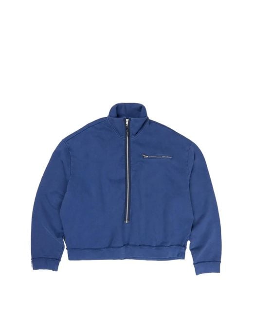 Camiel Fortgens Blue Half-Zip Sweatshirt