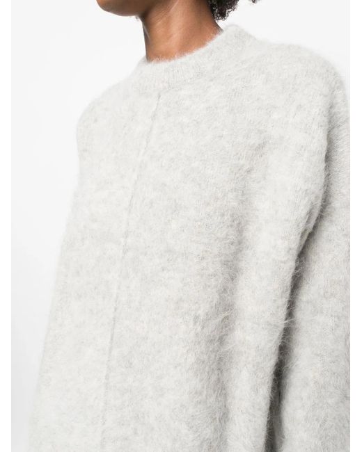 Rodebjer White Pullover Mit Rundem Ausschnitt