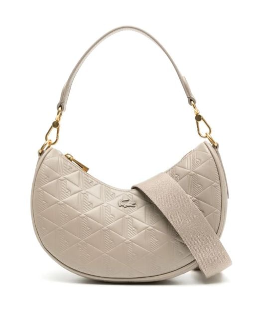 Lacoste Maheki ハーフムーン ショルダーバッグ Natural