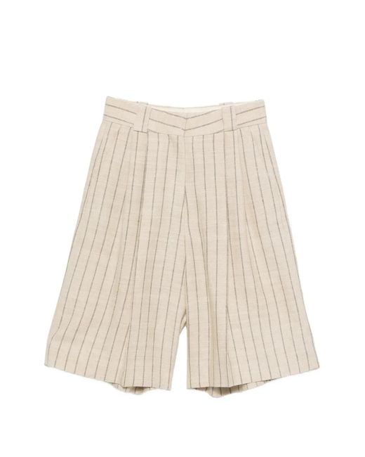 Blazé Milano Natural Short Plissé Serene Husul À Rayures