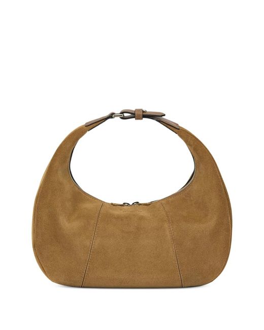 Le Tanneur Metallic Small Juliette Suede Tote Bag