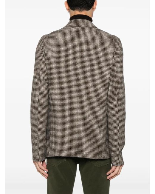 Blazer con motivo pied de poule Harris Wharf London de hombre de color Brown