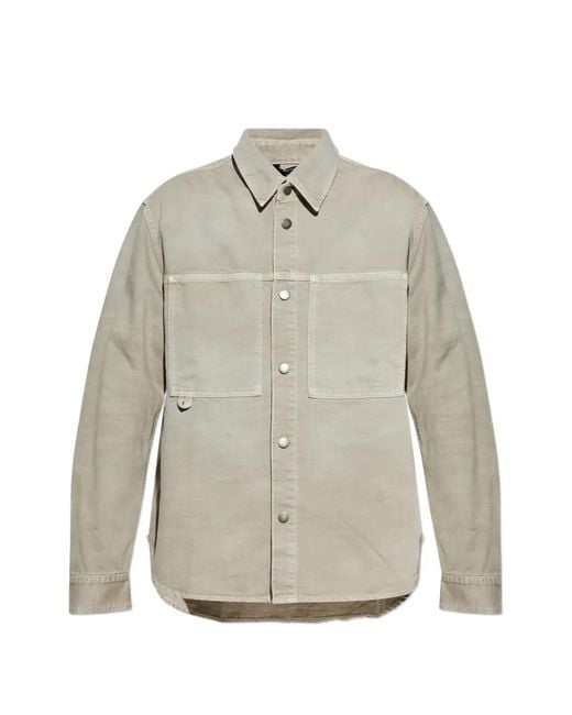Haikure Gray Arno Patch Pocket Shirt for men