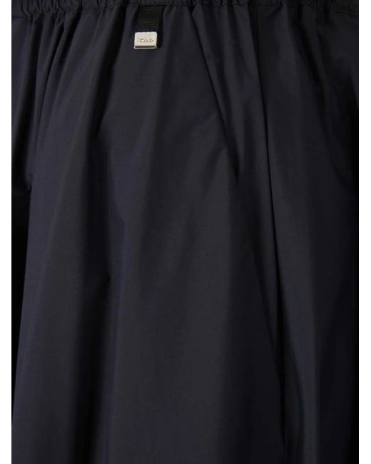 Herno Blue Pleated Skirt