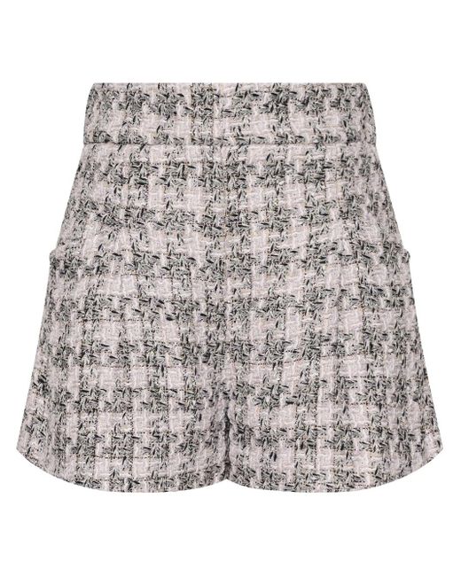 IRO Gray Gannu Tweed-Shorts