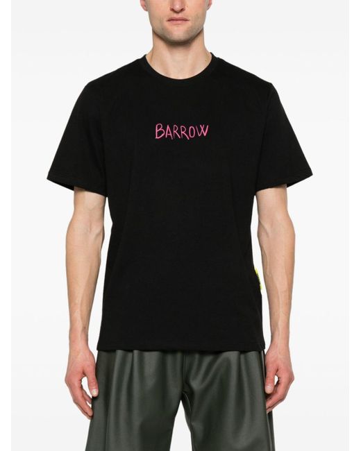 Barrow Black T-Shirt mit Logo-Print