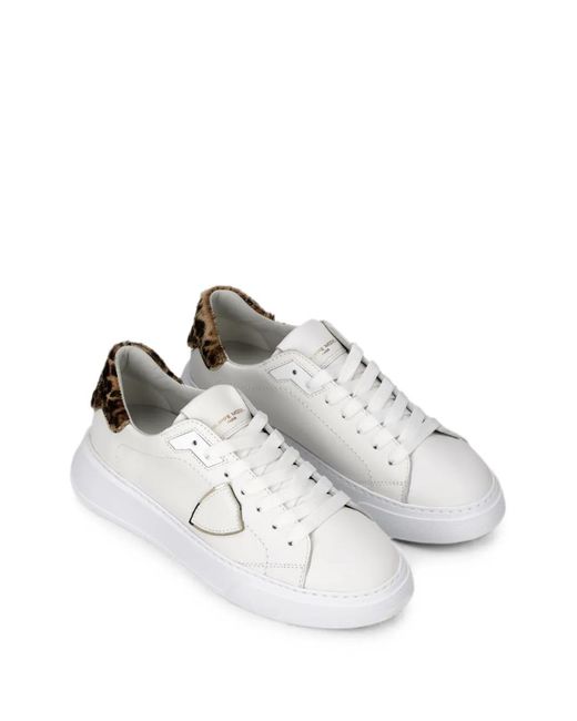 Philippe Model White Temple Sneakers