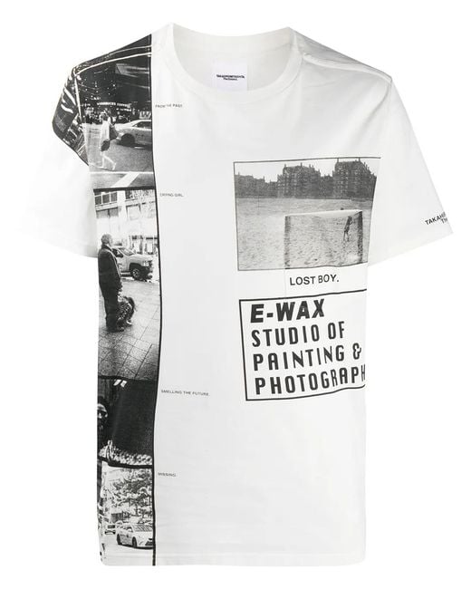 TAKAHIROMIYASHITA The Soloist White Logo Print T-Shirt for men