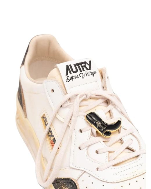 Autry Natural Super Vintage Panelled Sneakers for men