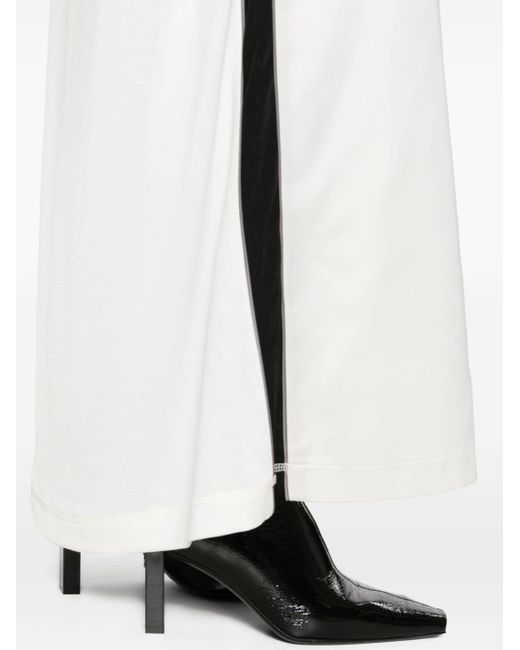 DIESEL Satijnen Maxi-jurk in het White
