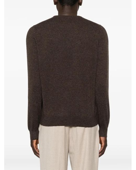 Fileria Brown Crew-Neck Long-Sleeve Knit for men