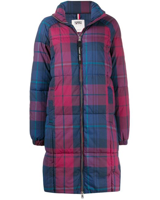 Tommy Hilfiger Denim Check Puffa Coat 