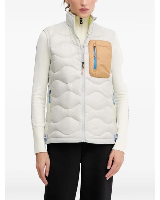 Peak Performance White Helium Quilted Pocket Vest