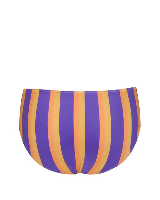 Saint Laurent Blue Striped Bikini Bottom