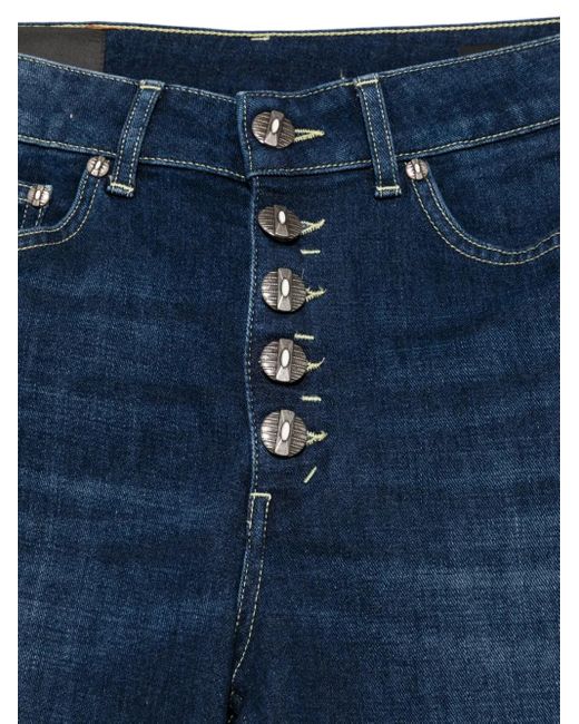 Dondup Blue Buttoned Jeans