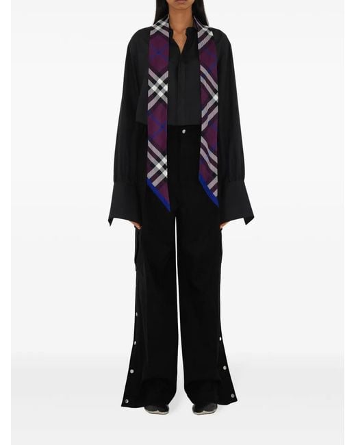 Burberry Purple Scarfs