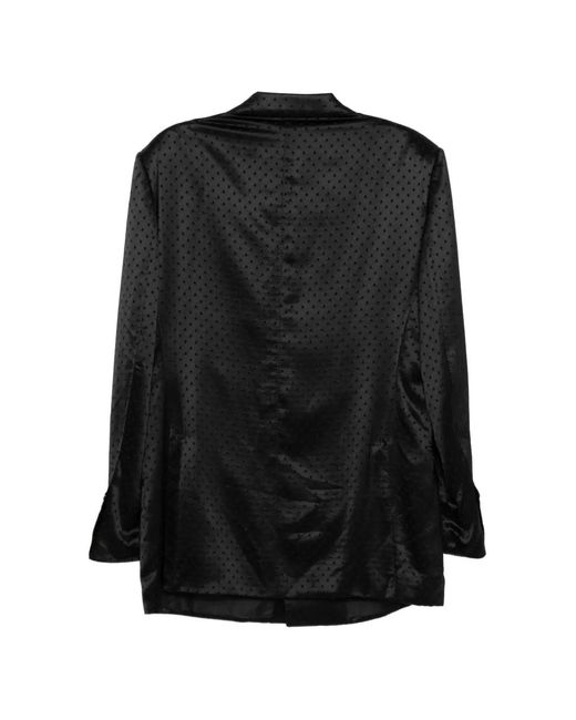 Tom Ford Black Polka-Dot Blazer for men