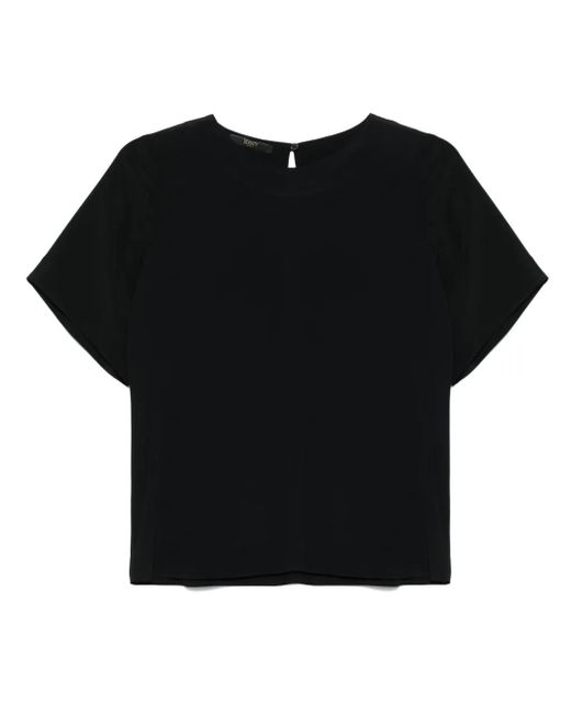 Seventy Black Short-Sleeve Blouse