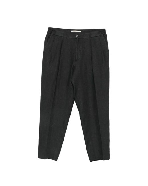 Briglia 1949 Black Pantalon Ample À Pinces for men