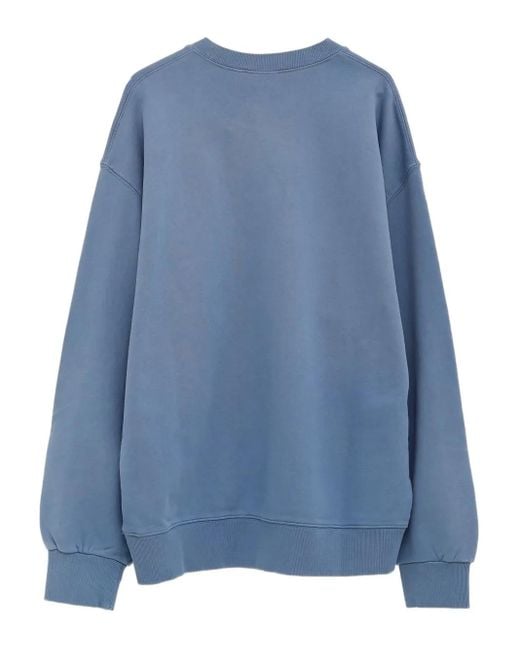 Carhartt Blue Hudson Logo-Patch Sweatshirt for men