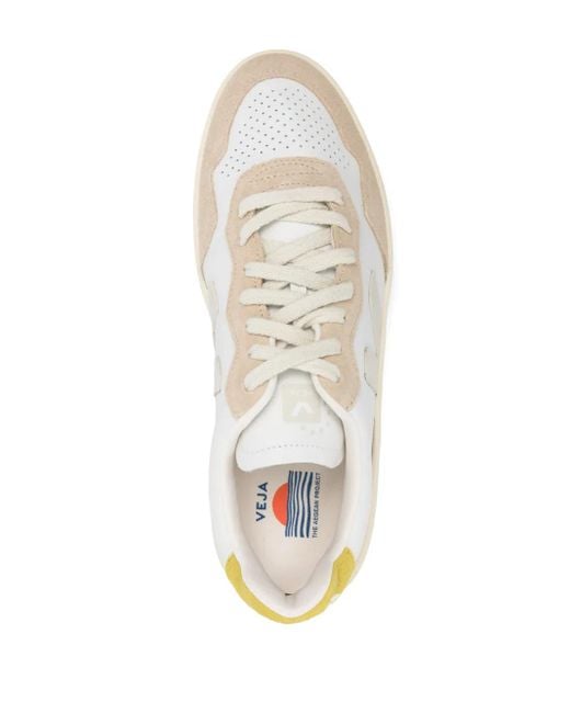 Veja White V-90 Sneakers