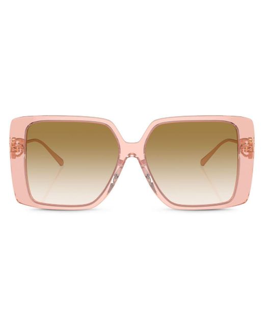 Tory Burch Natural Miller Oversize-frame Sunglasses