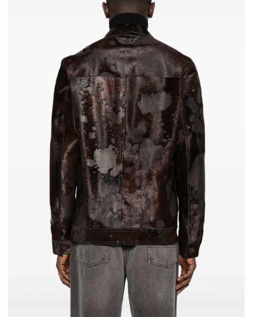 Veste En Daim À Poches Plaquées Salvatore Santoro pour homme en coloris Black