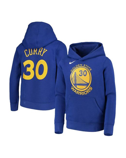 Nike Blue Nba Golden State Warriors Hoodie Hoodie for men