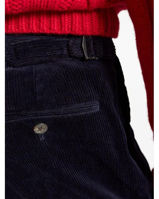 Polo Ralph Lauren Blue Stretch-Corduroy Tailored Trousers for men