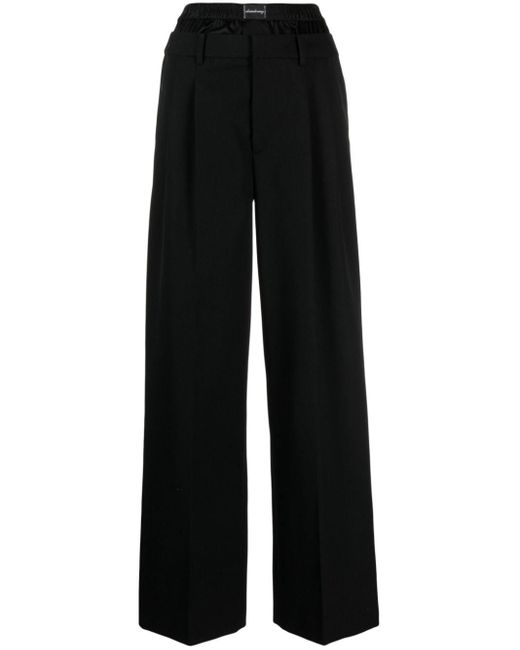 Pantalon à design superposé Alexander Wang en coloris Black
