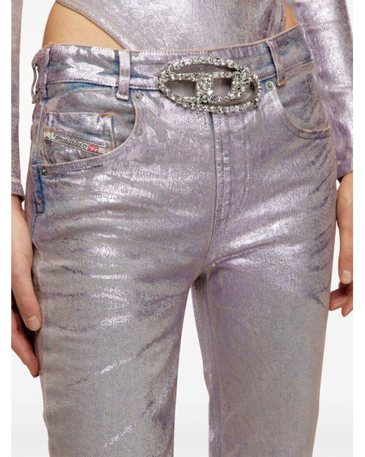 DIESEL Gray 1989 D-Mine 09i15 Straight-Leg-Jeans