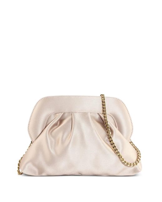 Roberto Festa Natural Gathered-Effect Chain-Strap Clutch Bag