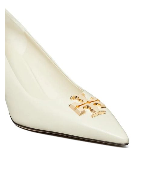 Tory Burch White Eleanor Pump