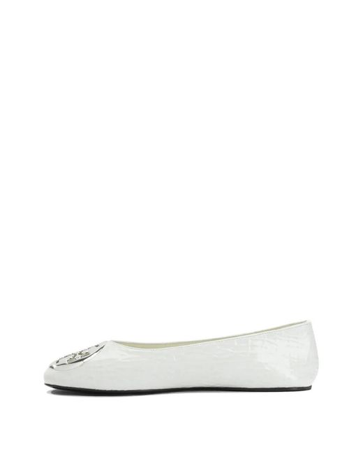 Tory Burch White Ballerines Plates Reva