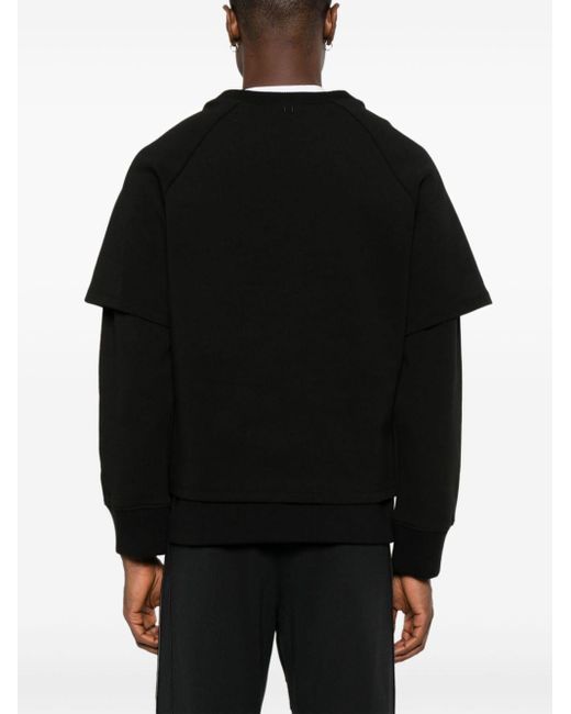 Neil Barrett Jersey-Sweatshirt im Layering-Look in Black für Herren