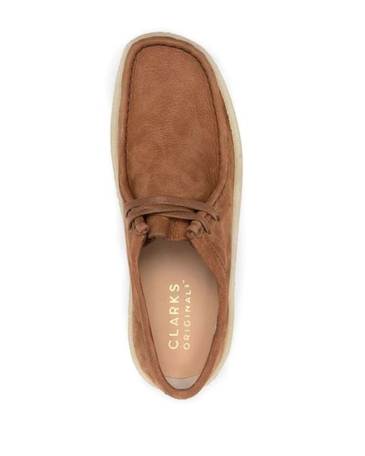 Clarks Brown Leather Lace-Up Shoes for men