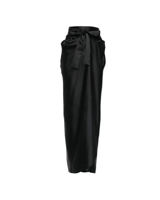 Vivienne Westwood Black Jupe Portefeuille Kendall À Coupe Longue