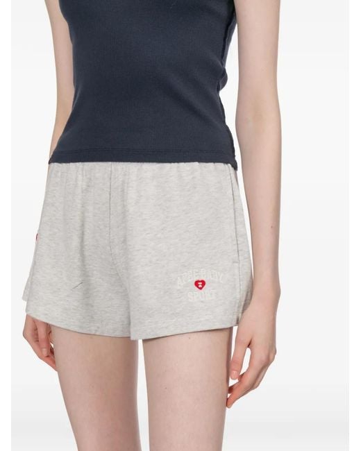 AAPE BY A BATHING AP White Logo-Embroidered Shorts