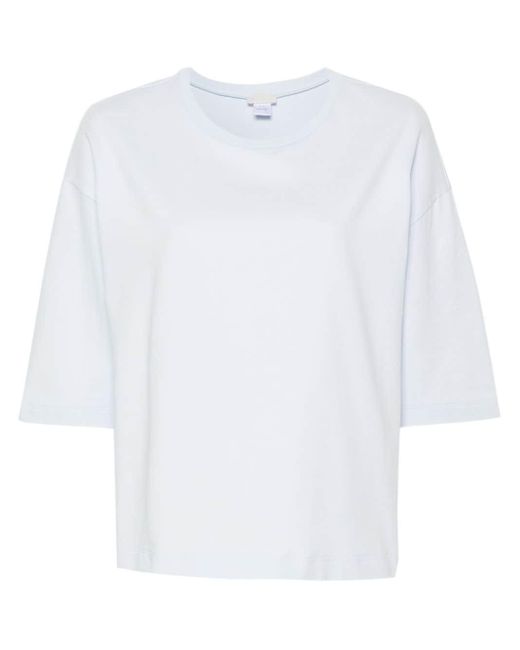 Hanro White T-Shirt aus Bio-Baumwollgemisch